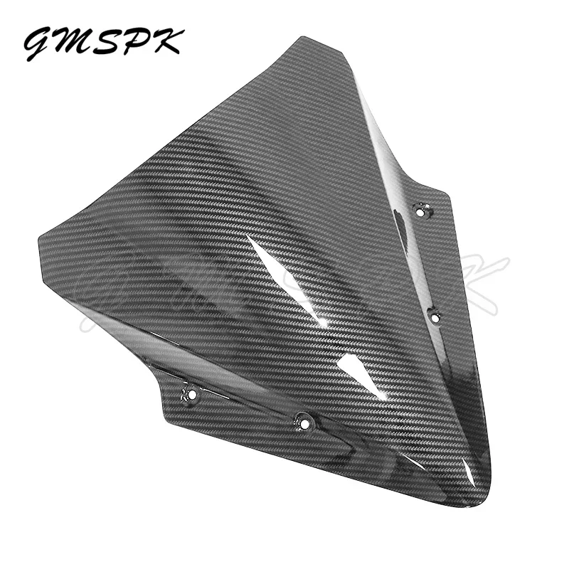 Carbon Fiber Pattern Motorcycle Racing Windshield Windscreen Wind Deflector Fit for Kawasaki Ninja 650 ER6F EX650 2017 2018 2019