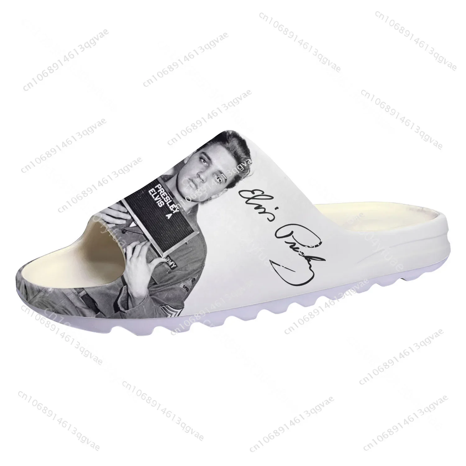 Elvis King Hillbilly Cat Soft Sole Sllipers Home Clogs Water Shoes Mens Womens Teenager Aaron Customize Presley on Shit Sandals