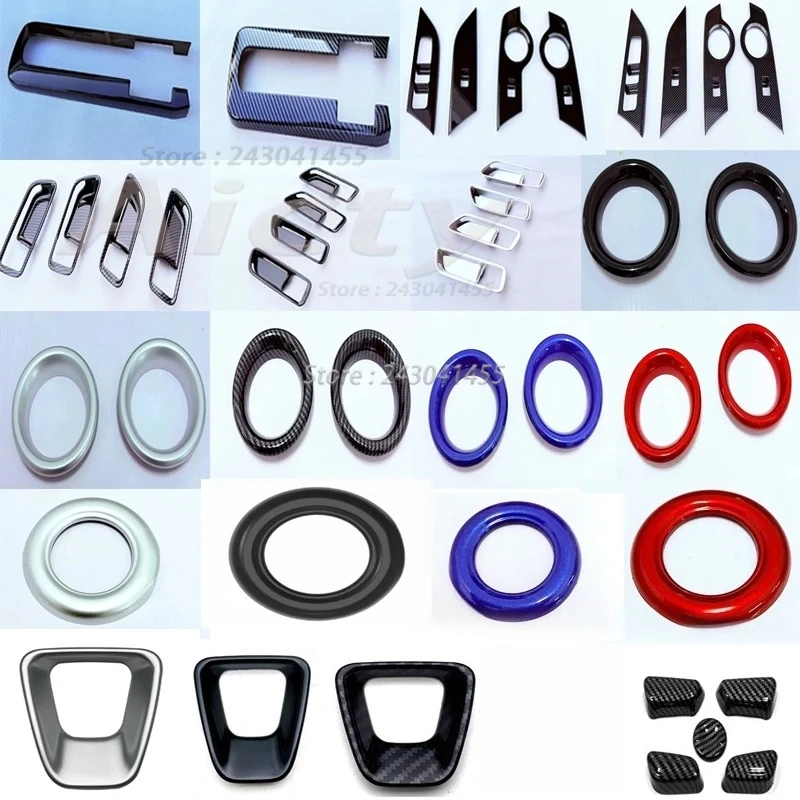 For Toyota CHR C-HR 2024 2025 ABS Window Switch Cover Inner Door Handle Bowl Air Condition Cover Trim  Interior Accessories