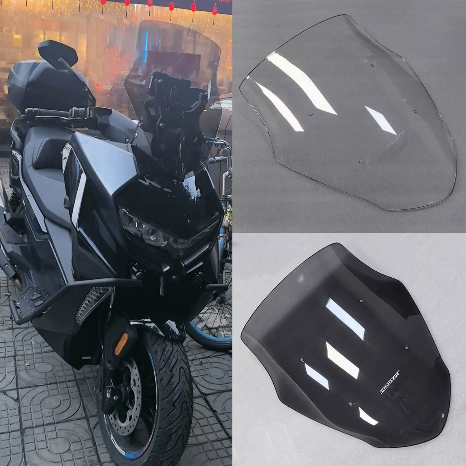 For BMW C400GT C400 GT C 400GT 400 GT 2025 Double Bubble Windscreen Screen Wind Deflectors Windshield Motorcycle Accessories