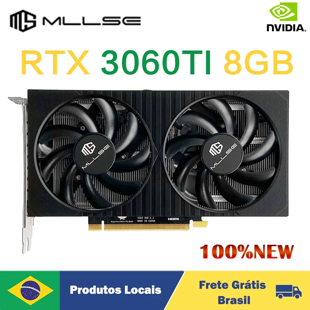 MLLSE RTX 3060Ti 8GB Gaming Graphics Card GDDR6 256bit NVIDIA GPU DP*3 PCI-E 4.0 x16 rtx3060ti 8gb Video card Placa de vídeo