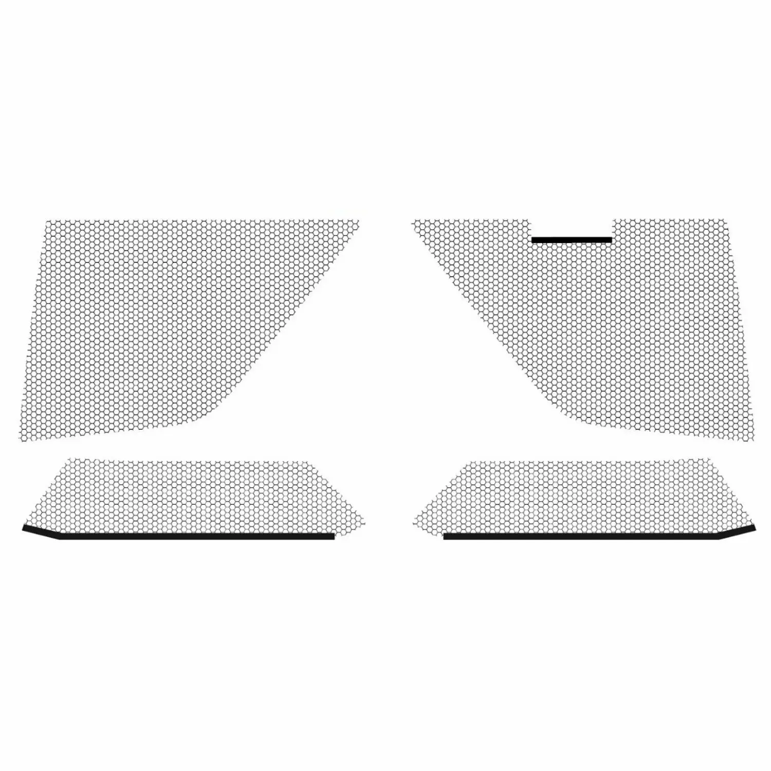 Car Outer Inner Mesh Grill Kit Insect Net Grille for CHEVROTLET CORVETTE C8 RADIATOR 2020-2021