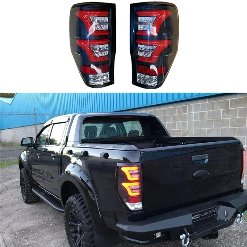 Car 4X4 LED Taillight For 2012-2021 Ford Ranger T6 T7 T8 PX1 PX2 PX3 MK1 MK2 Wildtrak XLT Auto Rear Tail Light Accessories