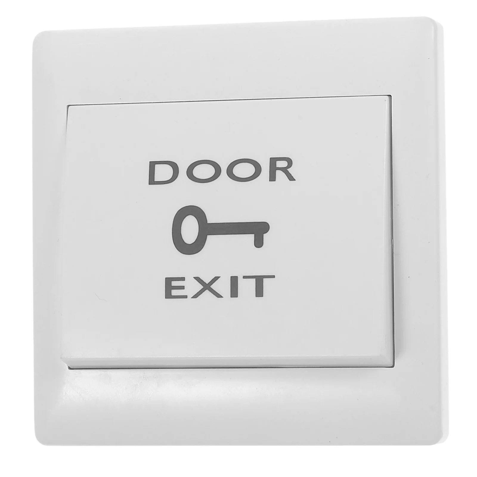 

Door Exit Push Release Button 86*86Mm White Hard Plastic Panel For Access Control System Three Output No/Com Dc 36V/3A