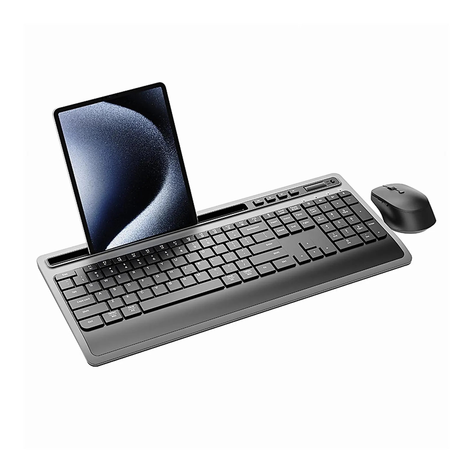 2.4G draadloos computertoetsenbord Draadloos toetsenbord Muiscombinatie Efficiënte 6-knops verstelbare DPI met telefoontablethouder voor pc