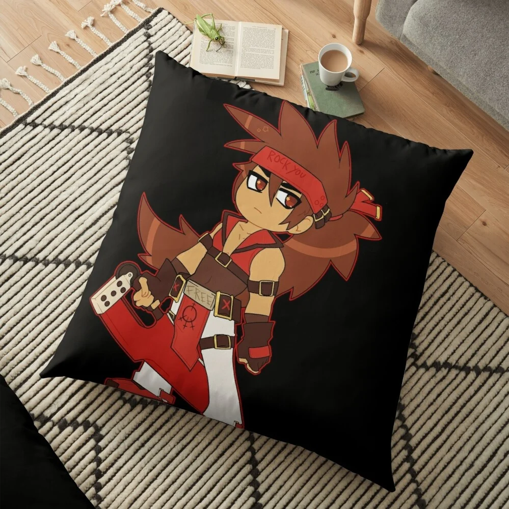 Guilty Gear Sol Badguy Printed Pillowcase Sofa Car Soft Cushion Cover Case Home Decor Accessories