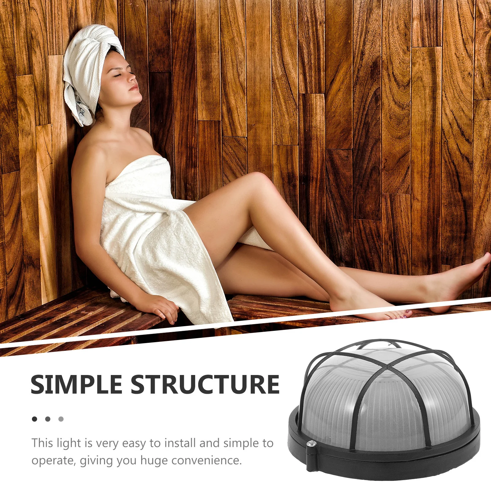 

Anti-Explosion Waterproof Sauna Light Glass Aluminum Material High Temperature Resistant for Steam Room Warehouse Corridor Wall