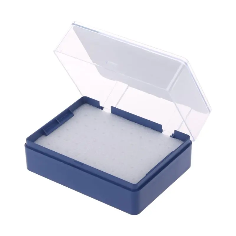 X37E Plastic Storage Box With Foam Milling Cutter For 50 PCB Drill Bits