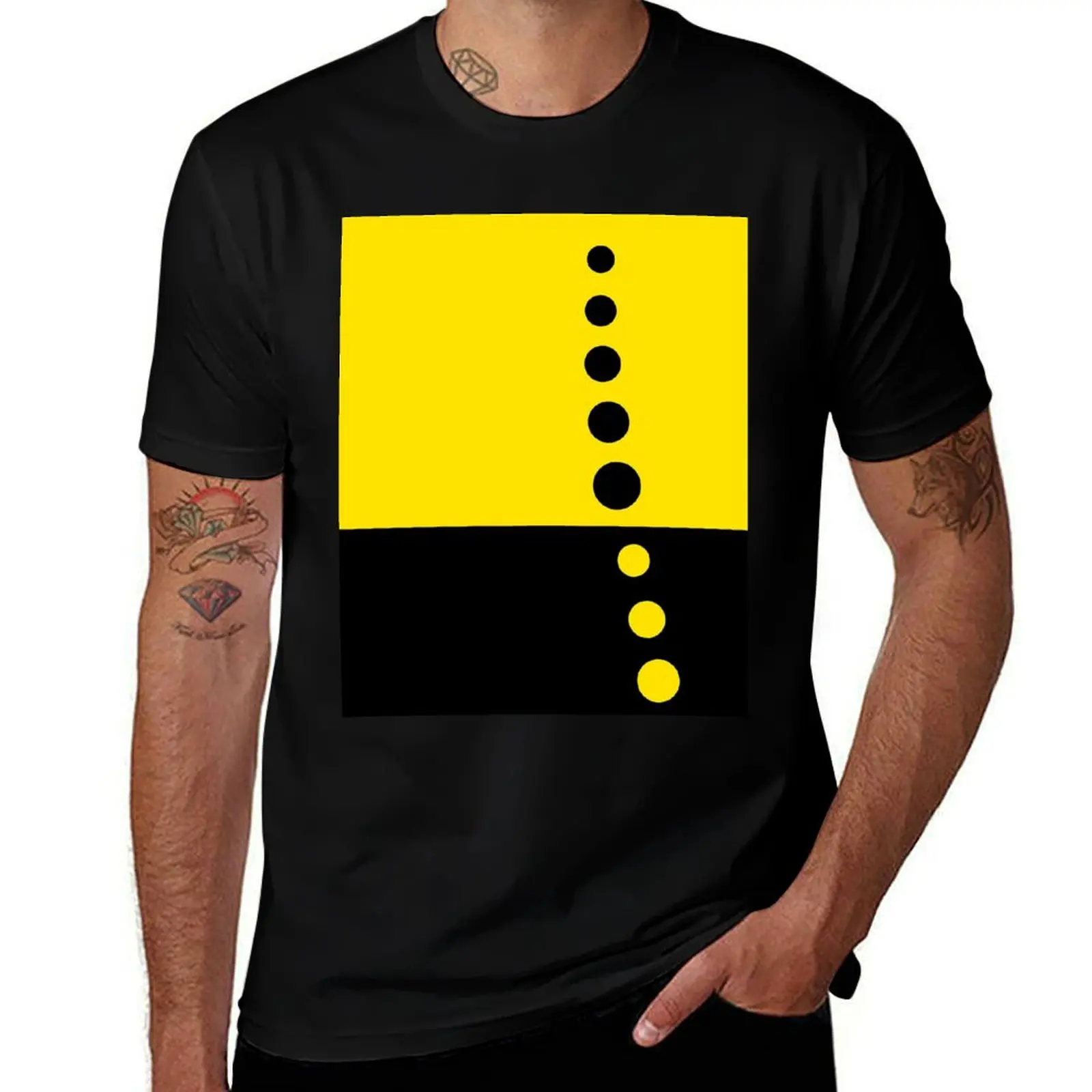 

Yellow and Black Spots Space Age Mod T-Shirt vintage t shirts funny gifts anime tshirt black t-shirts for men