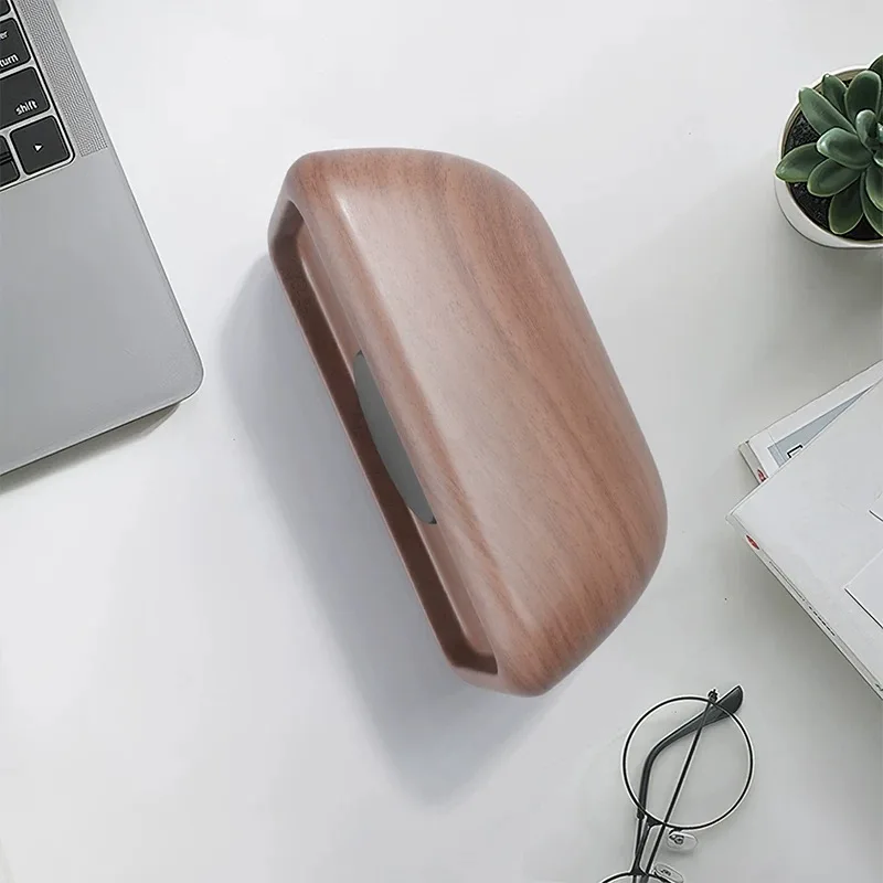 Suitable for iPhone magnetic wireless charging mobile phone holder walnut colour