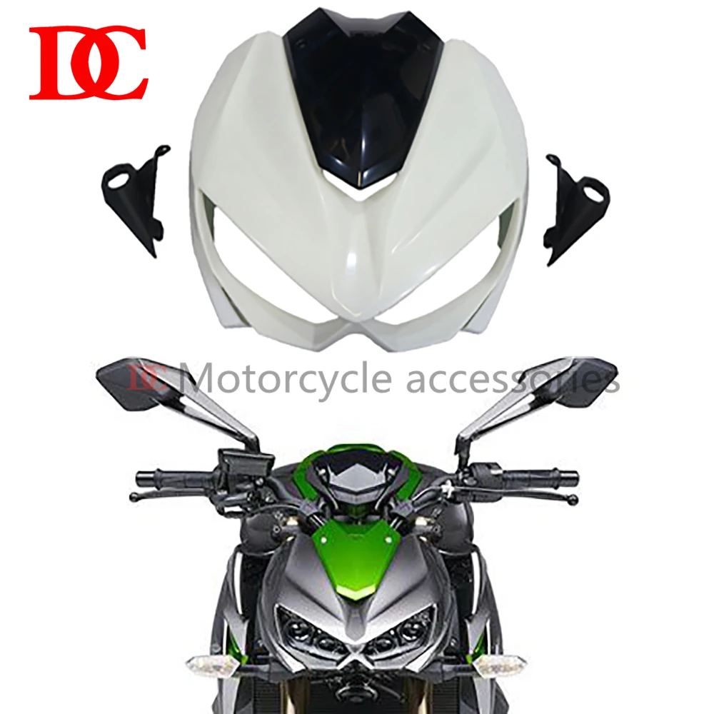 Front Nose Headlight Head Lamp Housing Fairing Panle Cowl Cover For For Kawasaki Z1000R 2014 2015 2016 2017 2018 2019 2020 2021