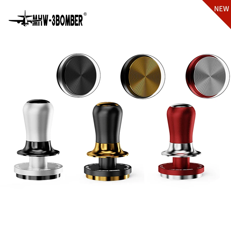 MHW-3BOMBER 58.35MM Coffee Tamper 30lb Constant Pressure Espresso Tamper Metal Coffee Leveler Professional Barista Accessories