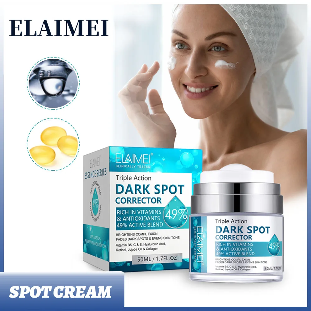 

50ml Spot Remover Cream Brightening Blemish Remover to Lighten Sun Spots Melasma Cream Freckle Remover Reduces Wrinkles