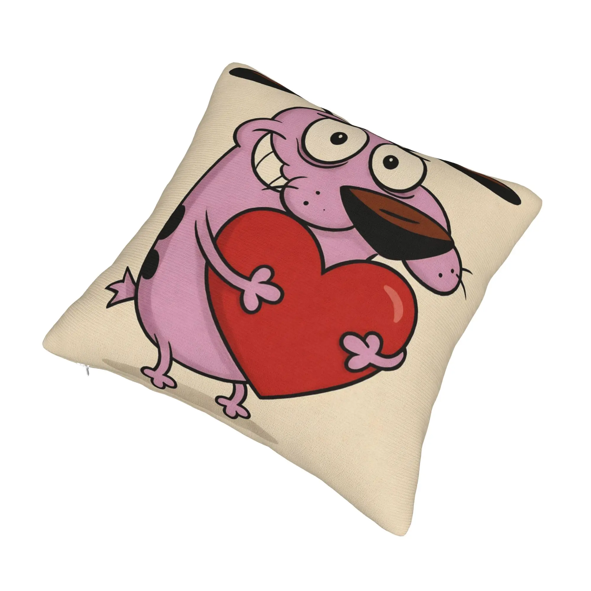 Courage the Cowardly Dog-D Pillowcase Merch Soft Cushion Cover Decoration  Pillow Case Cover Home Multiple Sizes