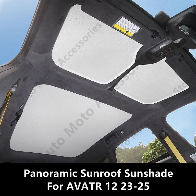 For AVATR 12 23-25 Panoramic Sunroof Sunshade,Car Interior Thermal Insulation And Sun Protection Accessories Refit