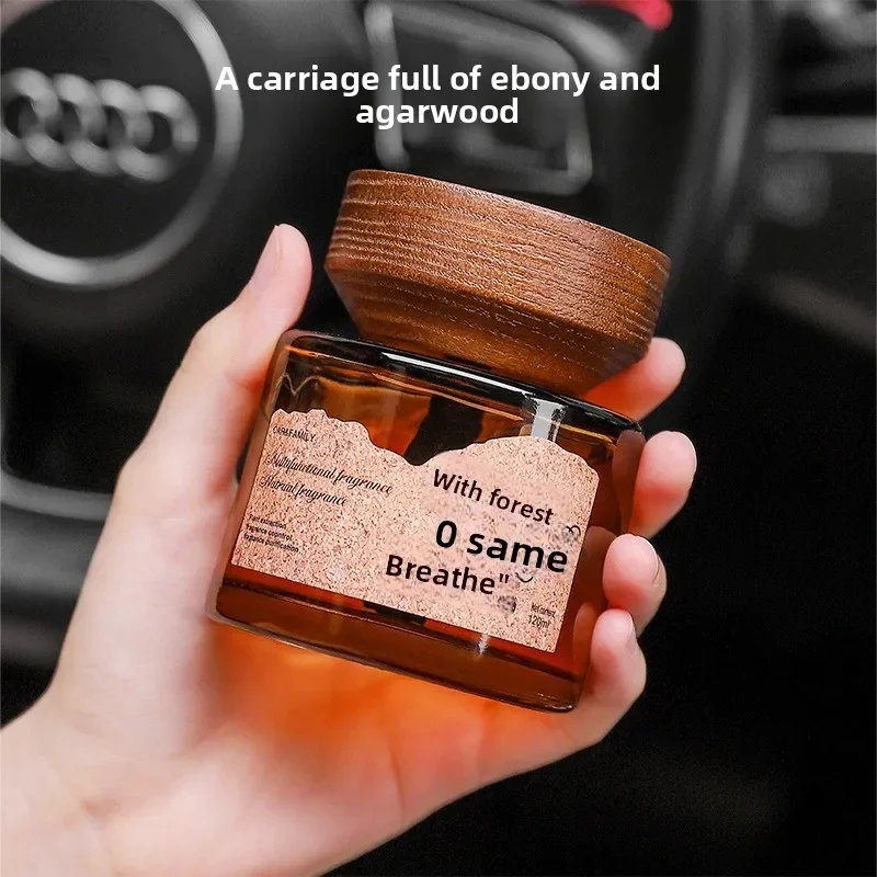 High-end Glass Car Aromatherapy Dual-use Home & Car Perfume with Lasting Fragrance Decorative Odor Removal & Purification