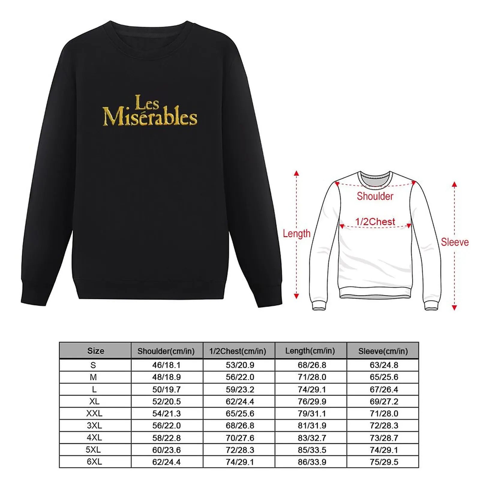 Les miserables logo Pullover Hoodie japanese style tracksuits tracksuit hooded sweatshirt