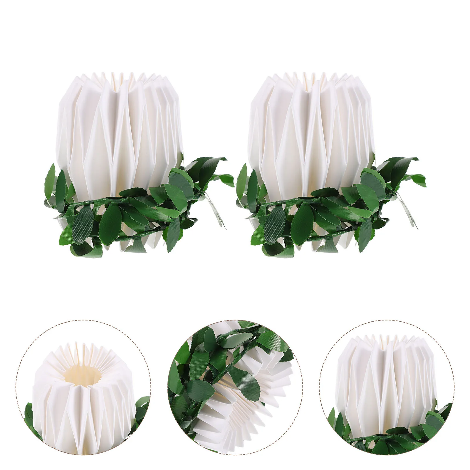 

2Pcs Reusable Foldable Paper Drip Protector Wax Stoppers for Holiday Decor and Cleanliness Tray for Candles