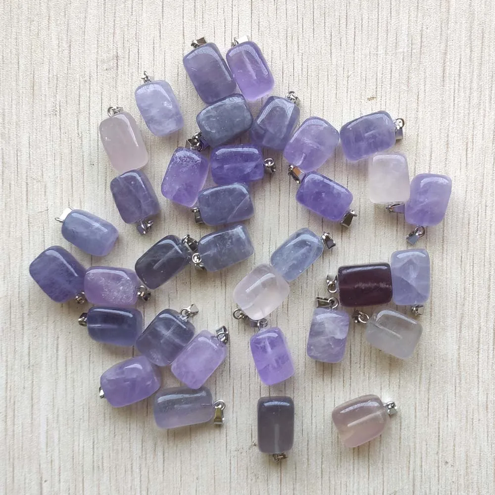 Fashion good quality natural fluorite Irregular charms pendants for diy necklaces jewelry making 50pcs wholesale free shipping