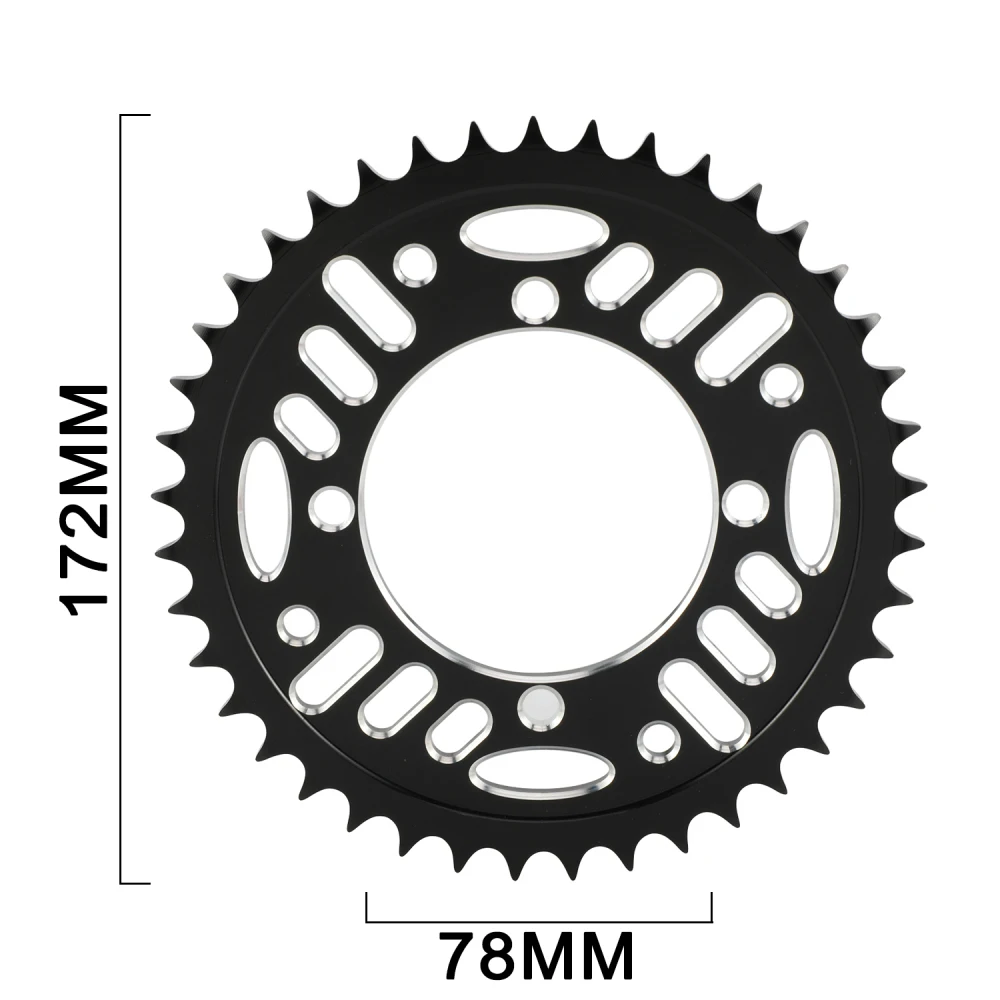 Universal 41T 43T Chain Sprocket Aluminum Chain Wheel Motorcycles Accessories For 50 70 90 110 125 140 150 160 170 cc Dirt Bike