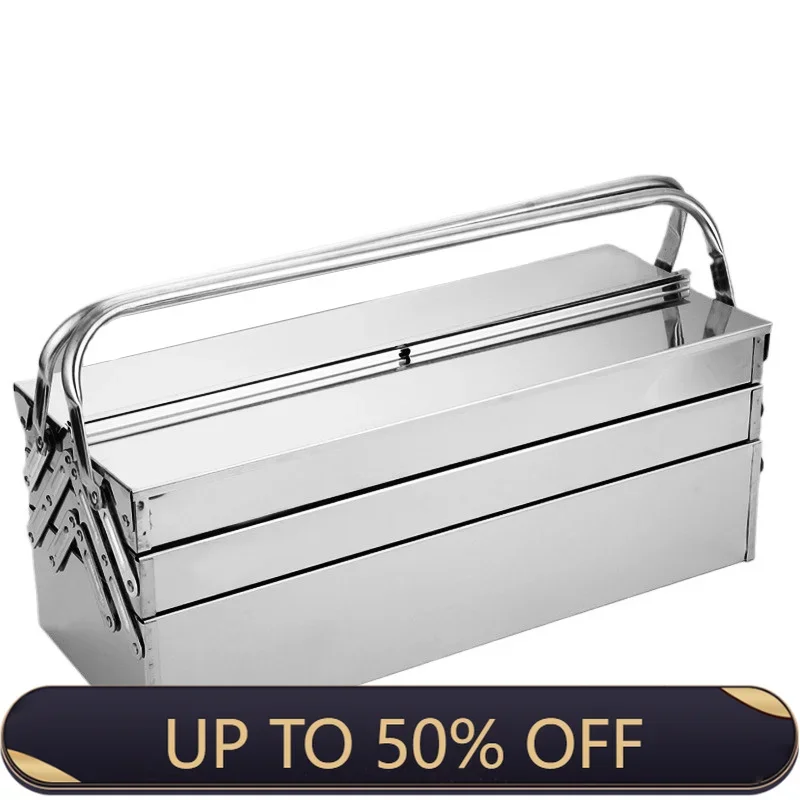 Large Tool Box Organizer Hardware Tool Storage Organizer Box Suitcase Waterproof Hard Case Tool Box for Car Mechanic Empty