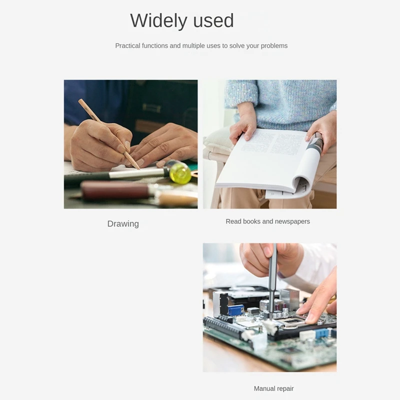 Lupa de joias iluminada lupa de joias com luzes LED UV para joalheiros 1 conjunto