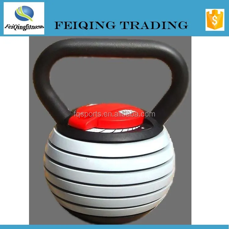 Mężczyźni kobiety dom sprzęt do fitnessu 20lb 40lb Kettlebell regulowany własne Logo Kettlebell