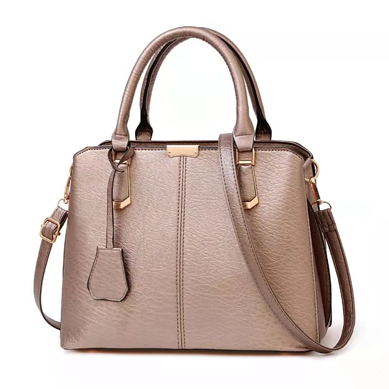 Bolso de mano de cuero PU para mujer, bolsa de mensajero informal de gran capacidad, de un solo hombro, novedad de primavera y verano 2022