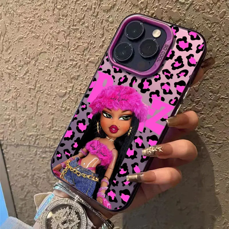 الوردي Bratzs دمى كوكه قضية الهاتف ل Xiaomi Redmi 15 15C 14C 13C 12C 10 A1 A2 A3 A5 9T 9A K60 4G 5G مكافحة سقوط ماتي الغطاء الخلفي #3