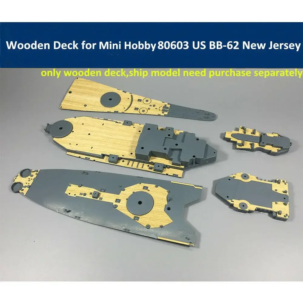 CY CY350003 Wooden Deck for Mini Hobby 80603 1/350 US Battleship BB-62 New Jersey