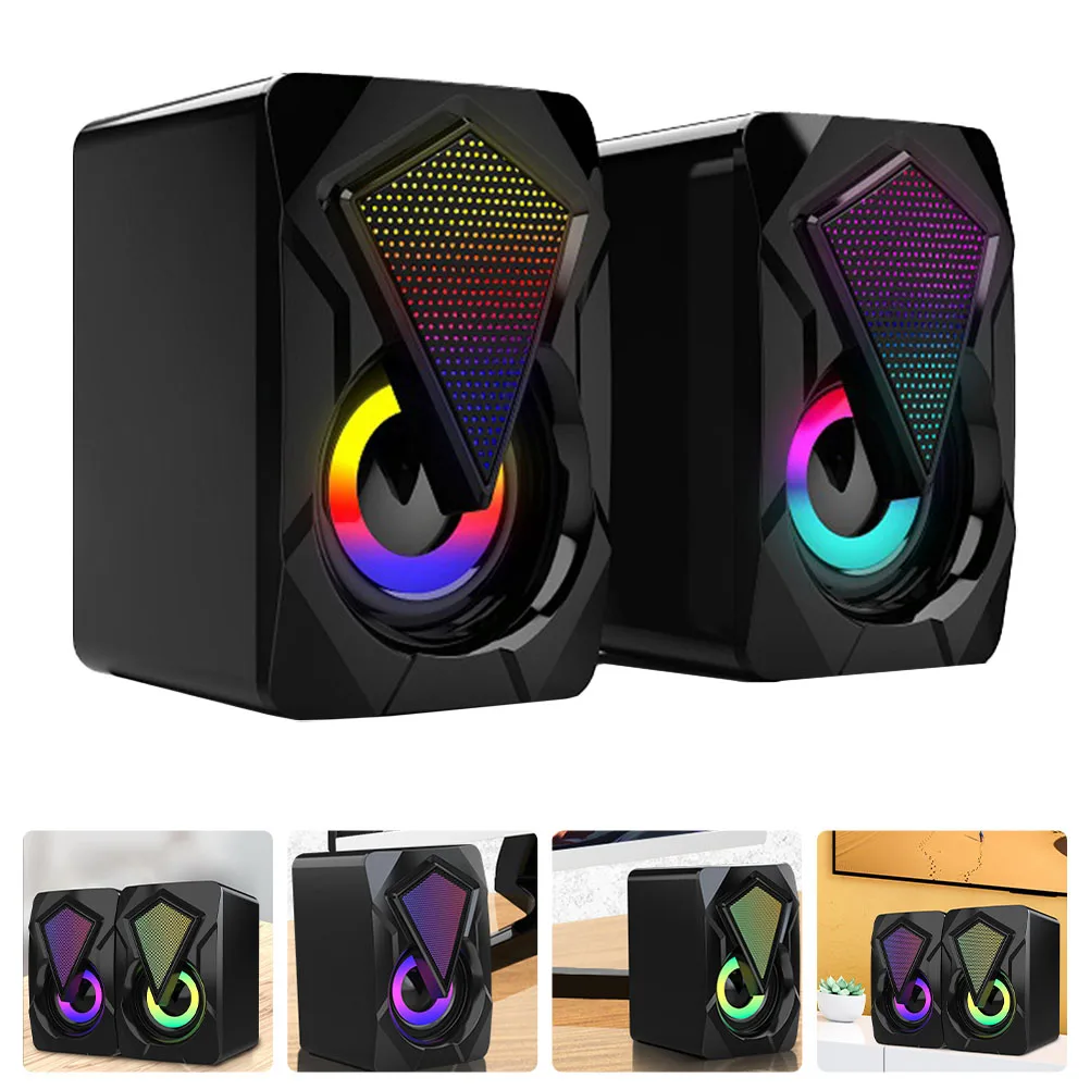 

USB Computer Speaker High Quality Sound Gaming Home Office Loud Mini Wired Desktop Speakers Enlarge Volume Durable