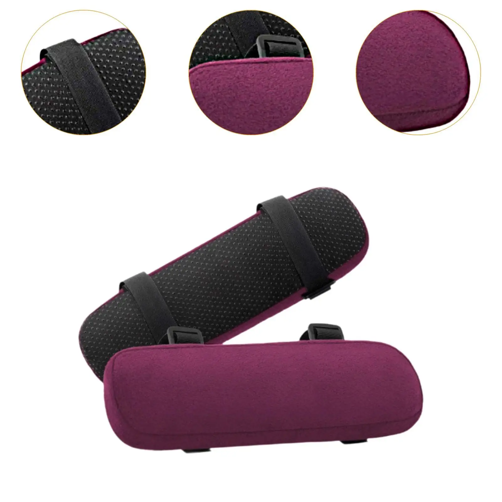 Thick Armrest Pad Cushions with Adjustable Fix Strap Anti Pressure Memory Foam for Office Chair Gaming Chair and