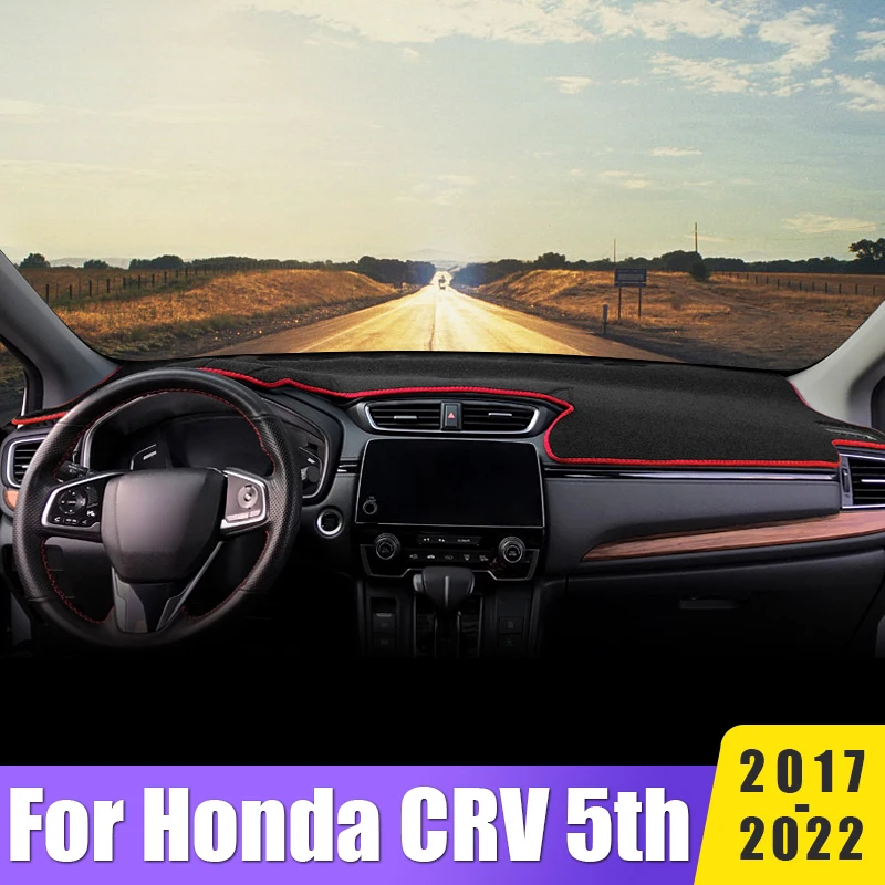 

Car Dashboard Avoid Light Non-Slip Mat Instrument Carpet Accessories For Honda CR-V CRV CR V 5th 2017 2018 2019 2020 2021 2022