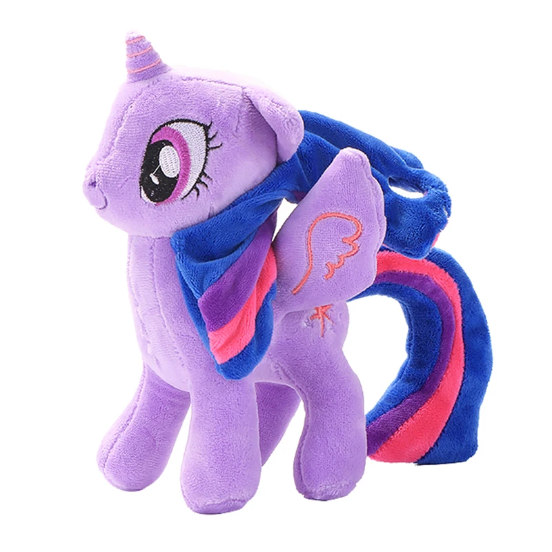 6pcs My Little Pony Twilight Sparkle Pinkie Pie Rainbow Dash Pony Toy Stuffed Plush Doll Friendship Is Magic Gift For Girl