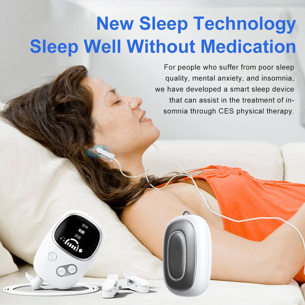 

Sleep Aid Device Ear Clip Handheld Brainwave Sleep monitor Ces Microcurrent Stimulation Therapy Hypnosis Improved Insomnia