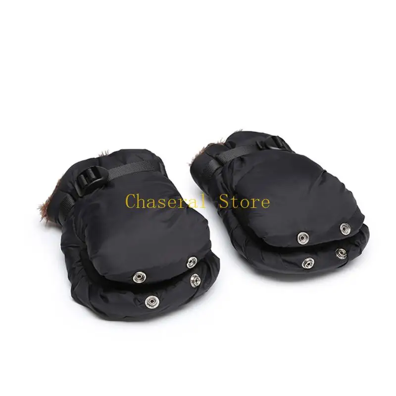 

E7CE 1 Pair Infant Strollers Mittens Keep Hands Warm Winter Breathable Fleece Lining Hand Muffs for Outdoor Activity