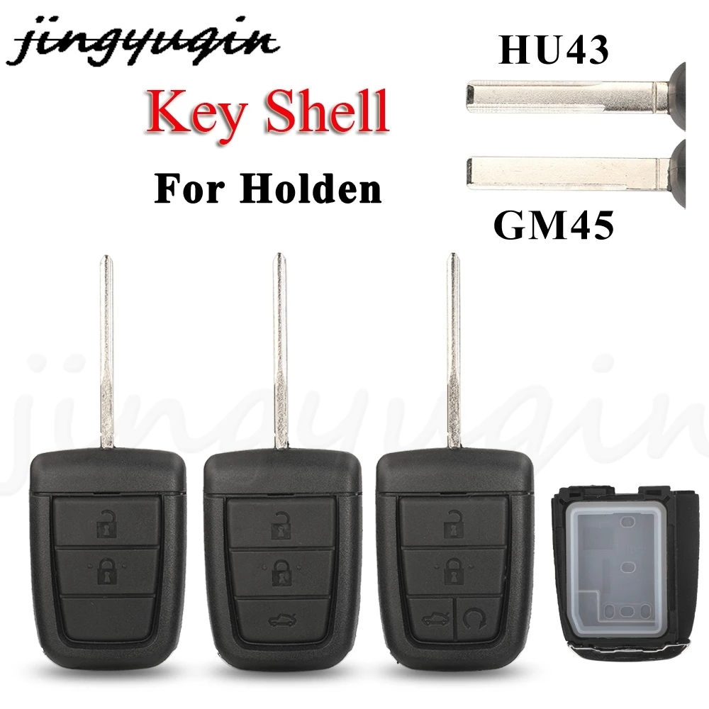 jingyuqin 3/4/5BTN Remote Car Key Shell For Pontiac G8 Holden VE Commodore Omega Berlina Calais SS SV6 HSV GTS Hu43 GM45 Blade