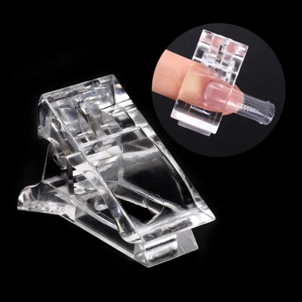 5 Pcs Flexible Soft Poly Gel Nail Tips Dual Forms Quick Building Mold Clip Set Finger Nail Extension Acrylic UV Builder Manicure Tools Kit for Professional Salon DIY Nail Art Design At Home Accessories view 5