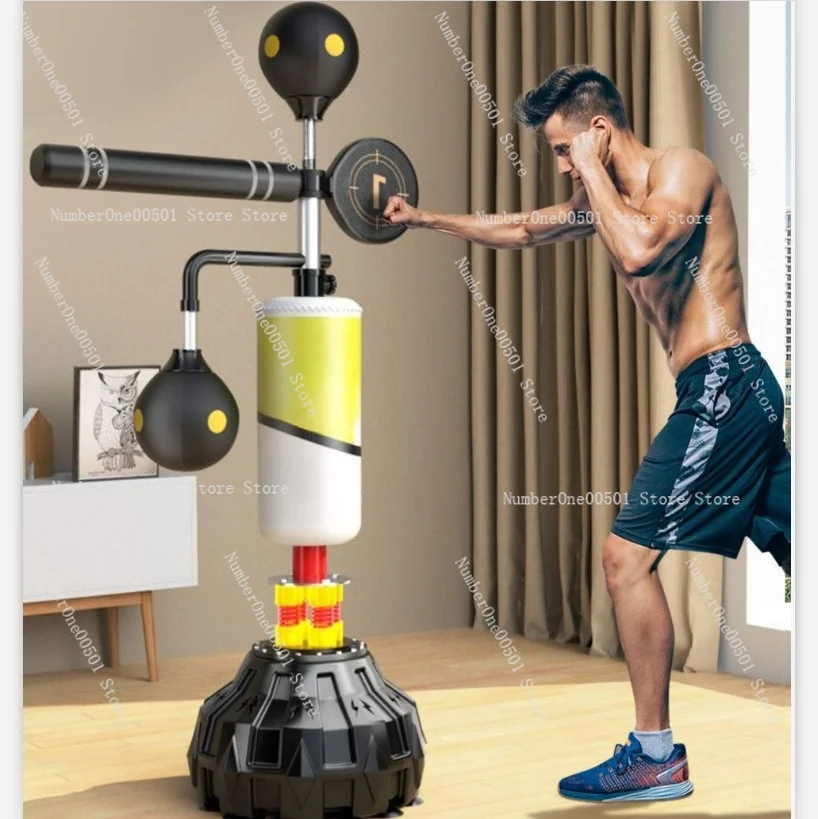 Boxing Reaction Rotating Target Dodge Training Equipment Fitness Reaction Target Vertical Sandbag Touch Height Trainer