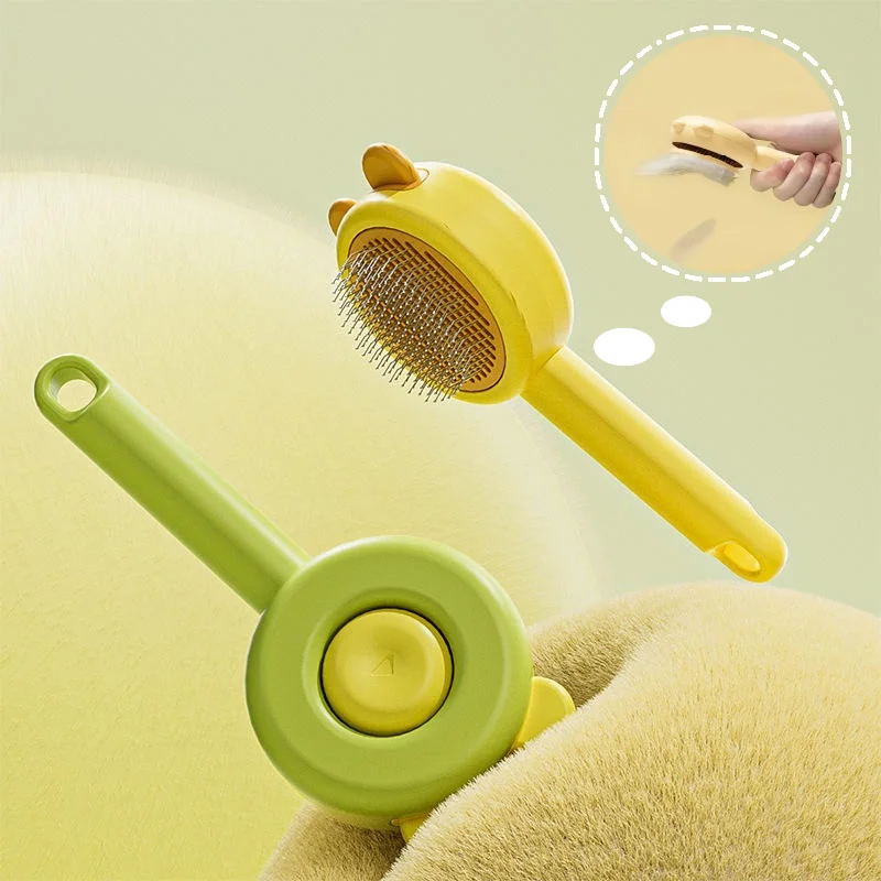 Rabbit Ear Pet Needle Comb Cat Dog Grooming Brush Remove Floating Hair Cat Special Combing Tool Pet Cleaning Artifact Supplies