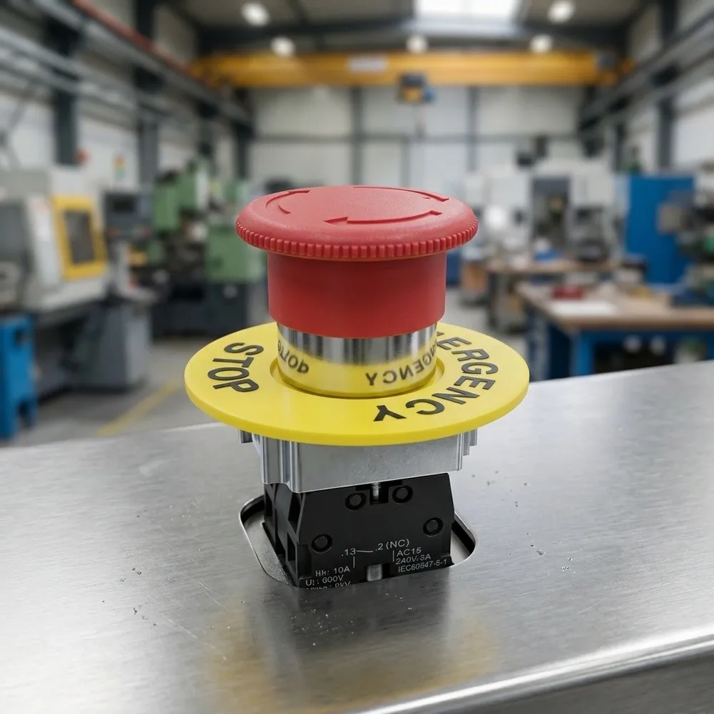 Waterproof Self Locking Push Button Switch 2pcs for Industrial Equipment Control Panels and Outdoor Electrical Installations