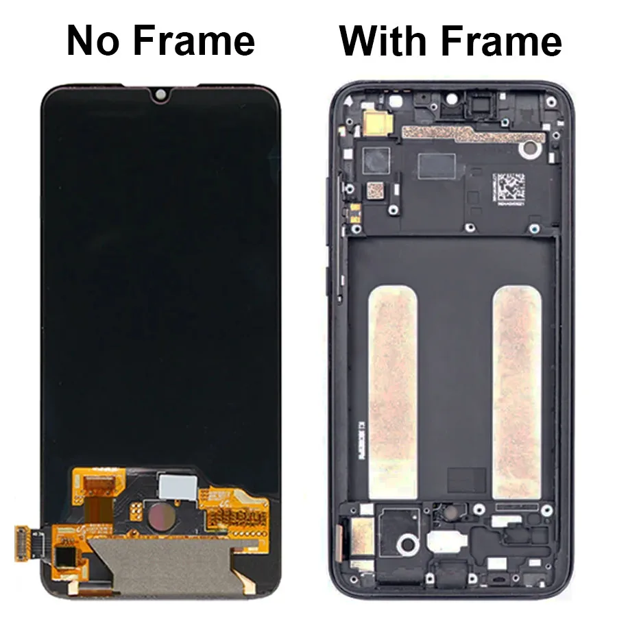 TFT/AMOLED For Xiaomi Mi 9 lite M1904F3BG LCD Display With Frame Touch Digiziter Assembly For Xiaomi CC9 Screen Replacement