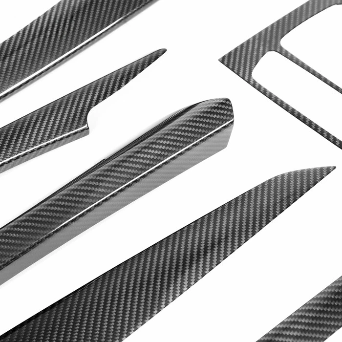 Carbon Fiber Interiors For BMW X5 F15 Rear-View Mirror Cover Instrument Panel Trim Door Trim Strip Central Control Cover