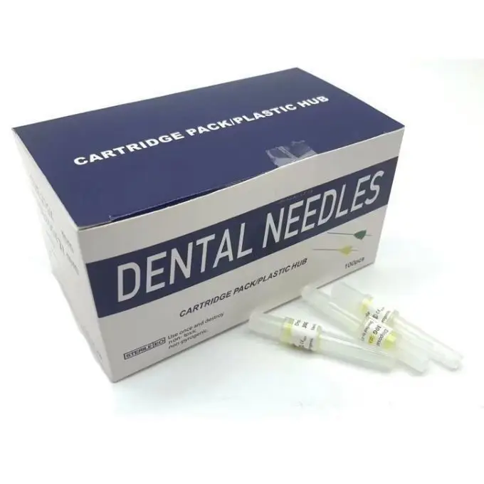 100pcs/Box Disposable Cartridge Pack Plastic Hub Dental Anaesthesia Needle Tips Made 21MM 25MM Irrigation Syringe Tips - Image 4