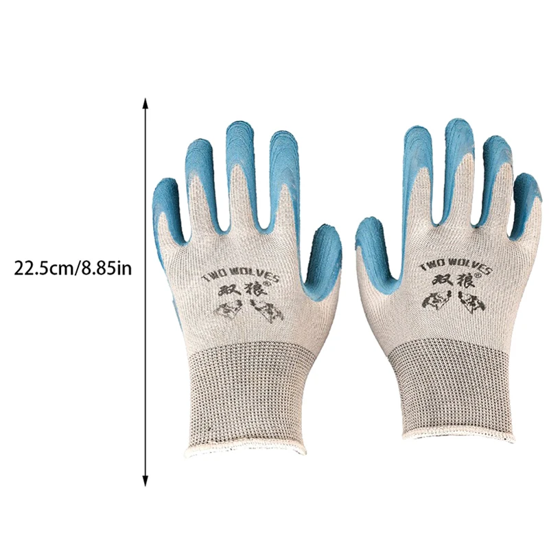 Rubber Gloves For On Site Auto Repair Handling Wear Resistant Soft Anti Slip Breathable Latex Labor Protection Gloves