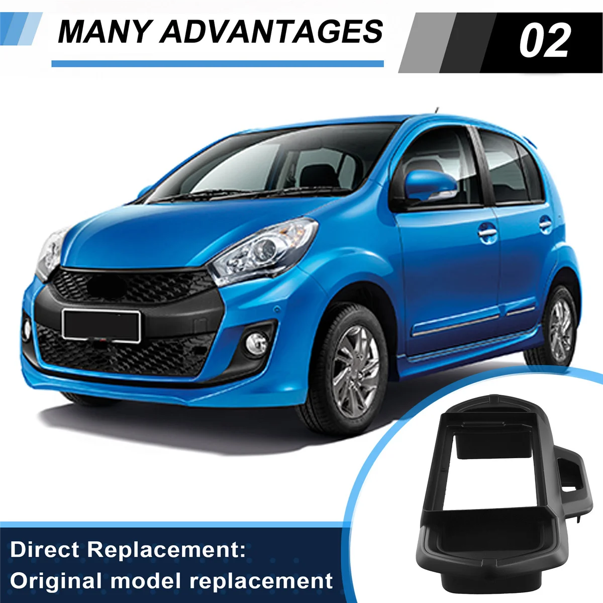 

Прочный 9-дюймовый автомобильный рама, адаптер для фасции, декодер, Android-радио, комплект панели для приборной панели для Passo Myv