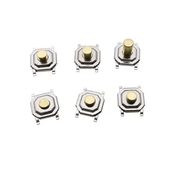 50Pcs SMD 4x4mm PCB Tactile Push Button Self-reset Switch Micro Switch Mini Tact Switch Key Button 4*4*1.7/2/2.3/2.5/3/3.5/4.3MM