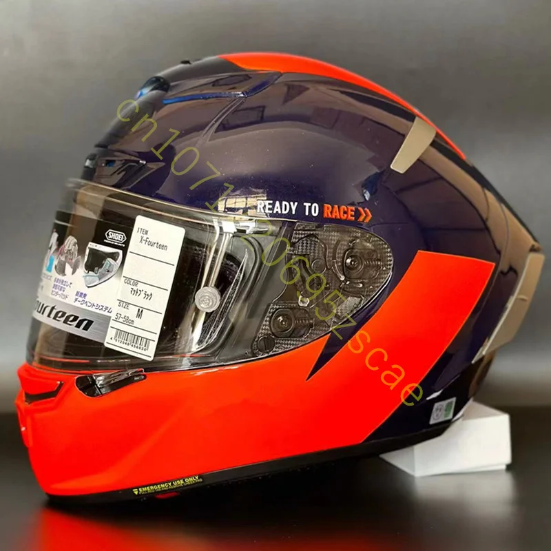 Motorcycle Full-face Helmet SHOEI X-14 Helmet X-SPIRIT III X-Fourteen Sports bicycle racing helmet Orange Black,Capacete