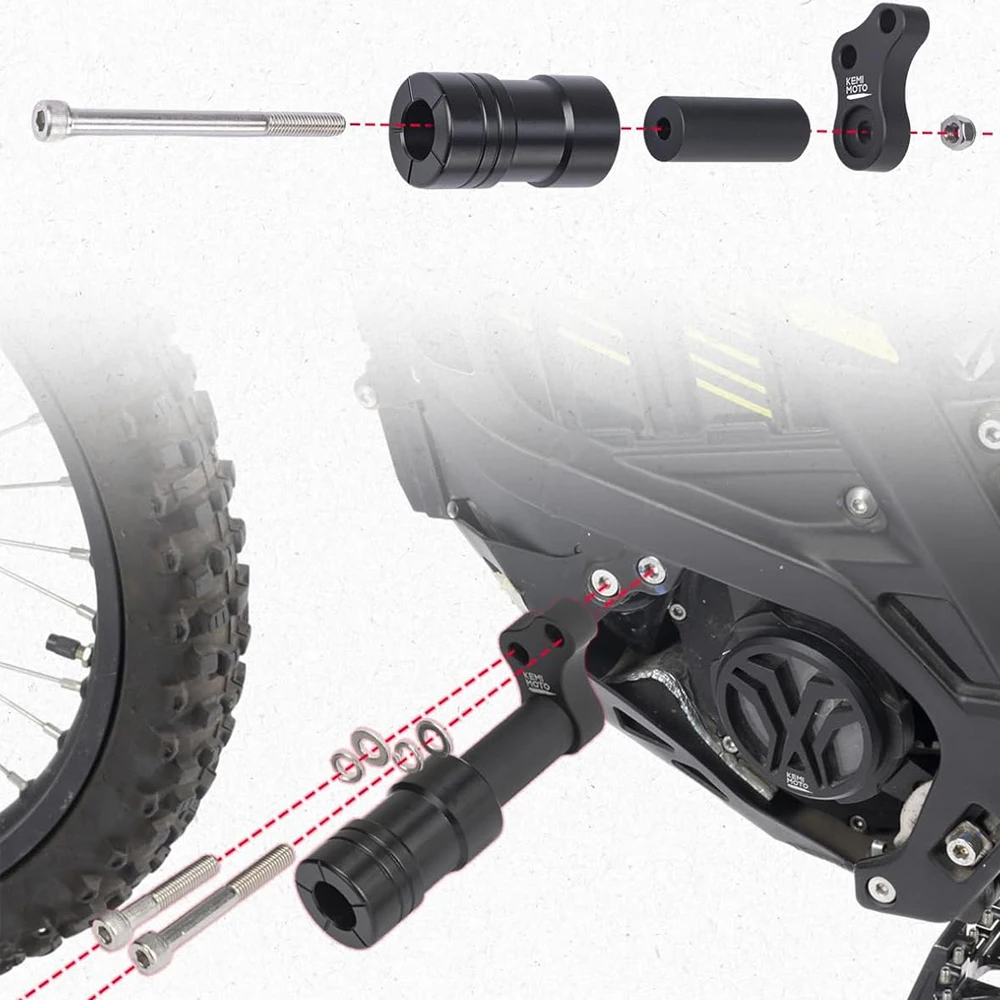 CNC Frame Sliders Crash Protector For Surron Light Bee X S L1E For Segway X160 X260 Electric Bike Falling Protection Pad