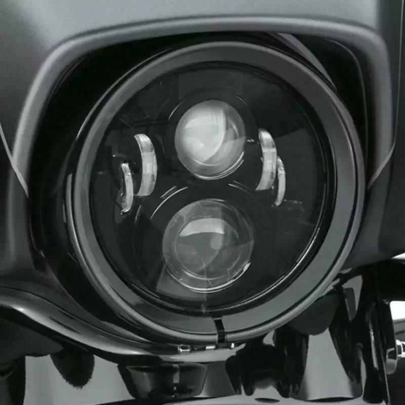 For Harley Ultra Classic Electra Glide Street Fat Boy Road King Yamaha Honda Motorbik Headlamp 7 inch Motorcycle LED Headlight